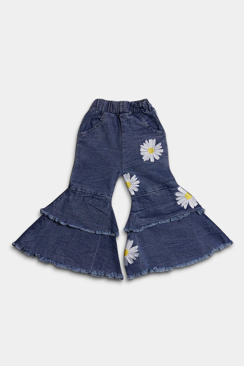 Embroidered Flower Set - Pink