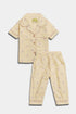Printed Ducks Nightsuit - Yellow ( Without Scrunchie )