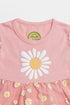 Printed Sunflower Frock - Pink