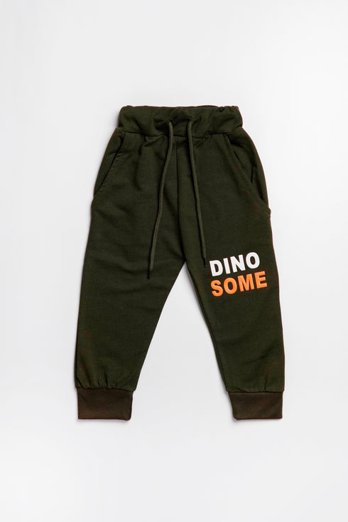 Printed Dino Tracksuit - Green
