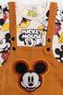 Embroidered Mickey Mouse Romper Set - Yellow