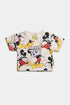 Embroidered Mickey Mouse Romper Set - Yellow