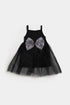 Sequins Frock Set - Black