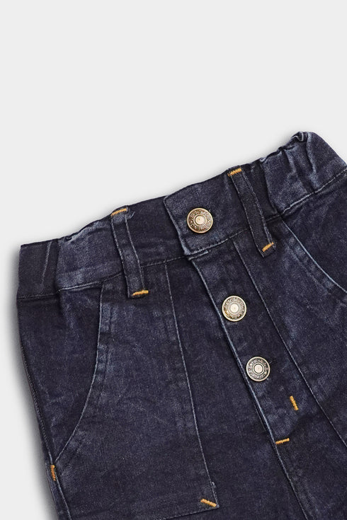 Blue 6-Pocket Jeans