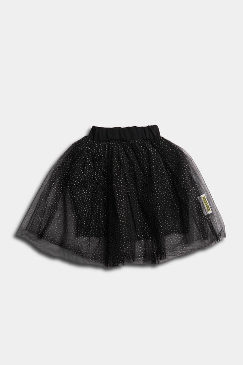 Printed Daddy's Girl Skirt Set - Black