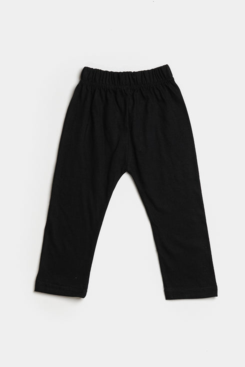 Sequins Frock Set - Black