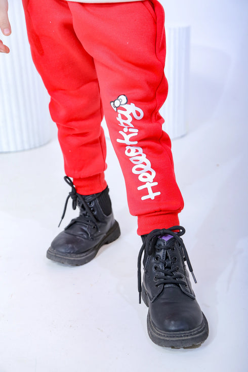 Printed Kitty Tracksuit - White