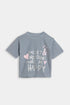 Printed Unicorn Nightsuit - Grey