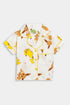 Printed Pikachu Nightsuit - White