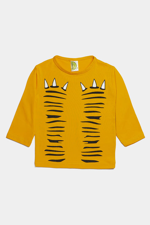 Printed Claws Tee - Yellow