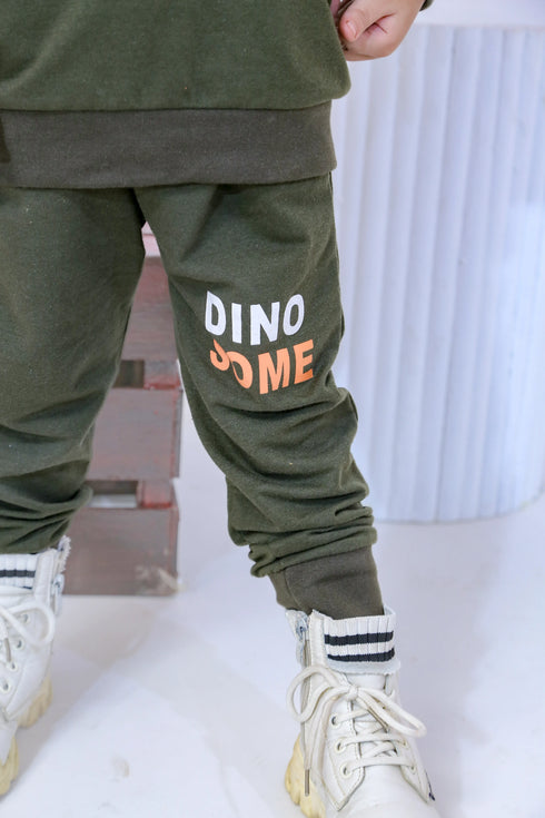 Printed Dino Tracksuit - Green
