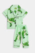 Printed Rex Nightsuit - Green