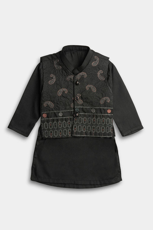 Embroidered Shalwaar kameez - Black