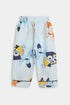 Printed Bluey Nightsuit - Blue