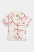 Printed Car Nightsuits - White