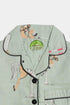 Printed Horses Nightsuit - Sea Green