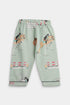 Printed Horses Nightsuit - Sea Green