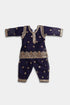 Embroidered Patiala Chiffon 2 Piece - Navy blue