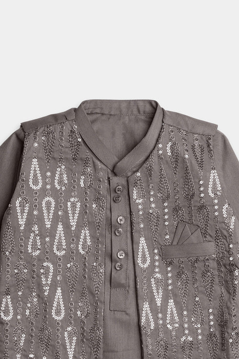 Embroidered Sequins Shalwaar kameez - Purple