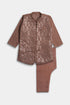 Embroidered Sequins Shalwaar kameez - Peach