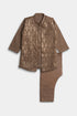 Embroidered Sequins Shalwaar kameez - Brown