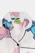 Printed Stitch Heart Nightsuit -White