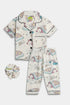 Printed Unicorn Nightsuit - White