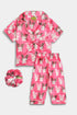 Printed Kuromi Nightsuit - Pink