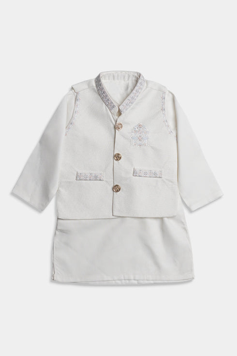 Embroidered Shalwaar kameez - White