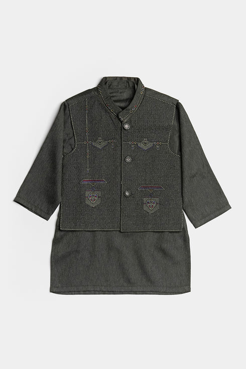 Embroidered Shalwaar kameez - Grey