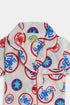 Printed Spiders Nightsuit - White