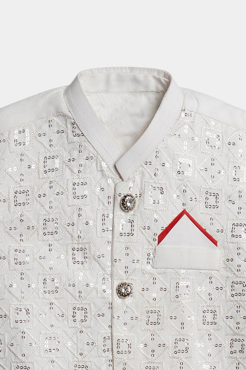 Embroidered Shalwaar kameez - White