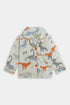 Printed Dino Nightsuit - White