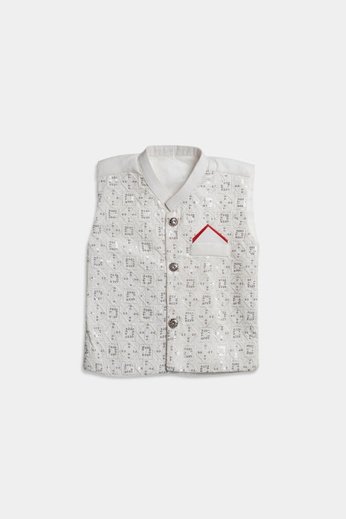 Embroidered Shalwaar kameez - White