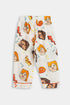 Printed Blocks Nightsuit - White