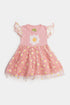Printed Sunflower Frock - Pink
