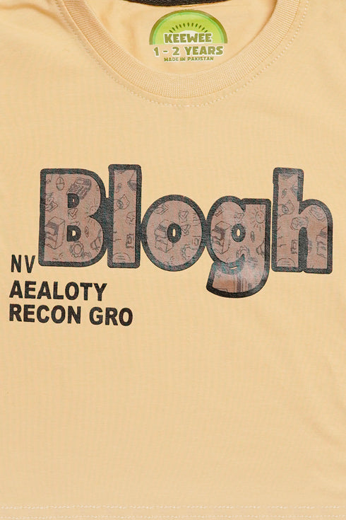 Printed Blough Tee - Brown