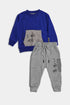 Printed Graffiti Tracksuit - Blue