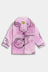 Printed Smiley Nightsuit - Purple