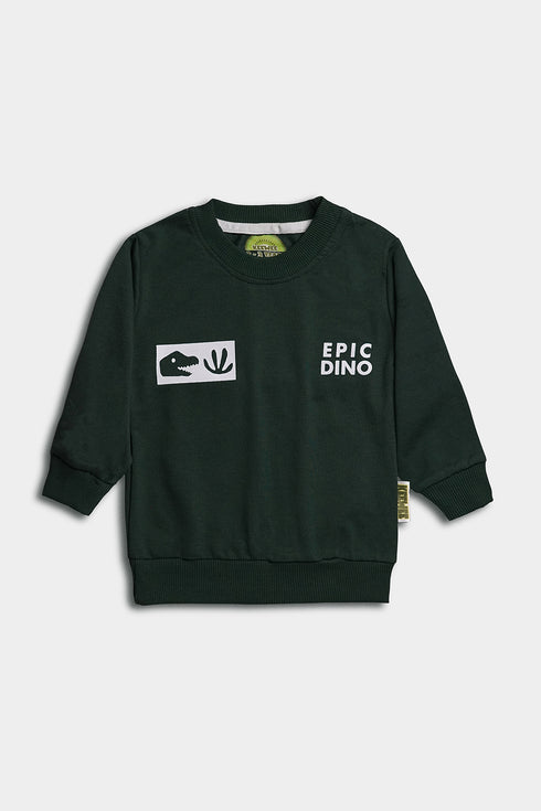 Printed Dino Tracksuit - Green