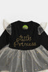 Printed Princess Frock - Black/Cream