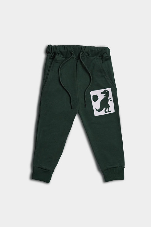 Printed Dino Tracksuit - Green