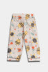 Printed Bee Nightsuit - White