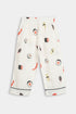 Printed Sushi Nightsuit - White