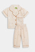 Printed Rabbit Nightsuit - Biege