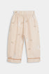 Printed Rabbit Nightsuit - Biege