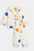 Printed Planets Nightsuit - White