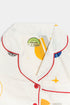 Printed Planets Nightsuit - White