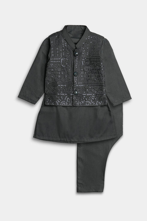 Embroidered Sequins Shalwaar kameez - Sea Green