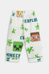 Printed Minecraft Nightsuit - White
